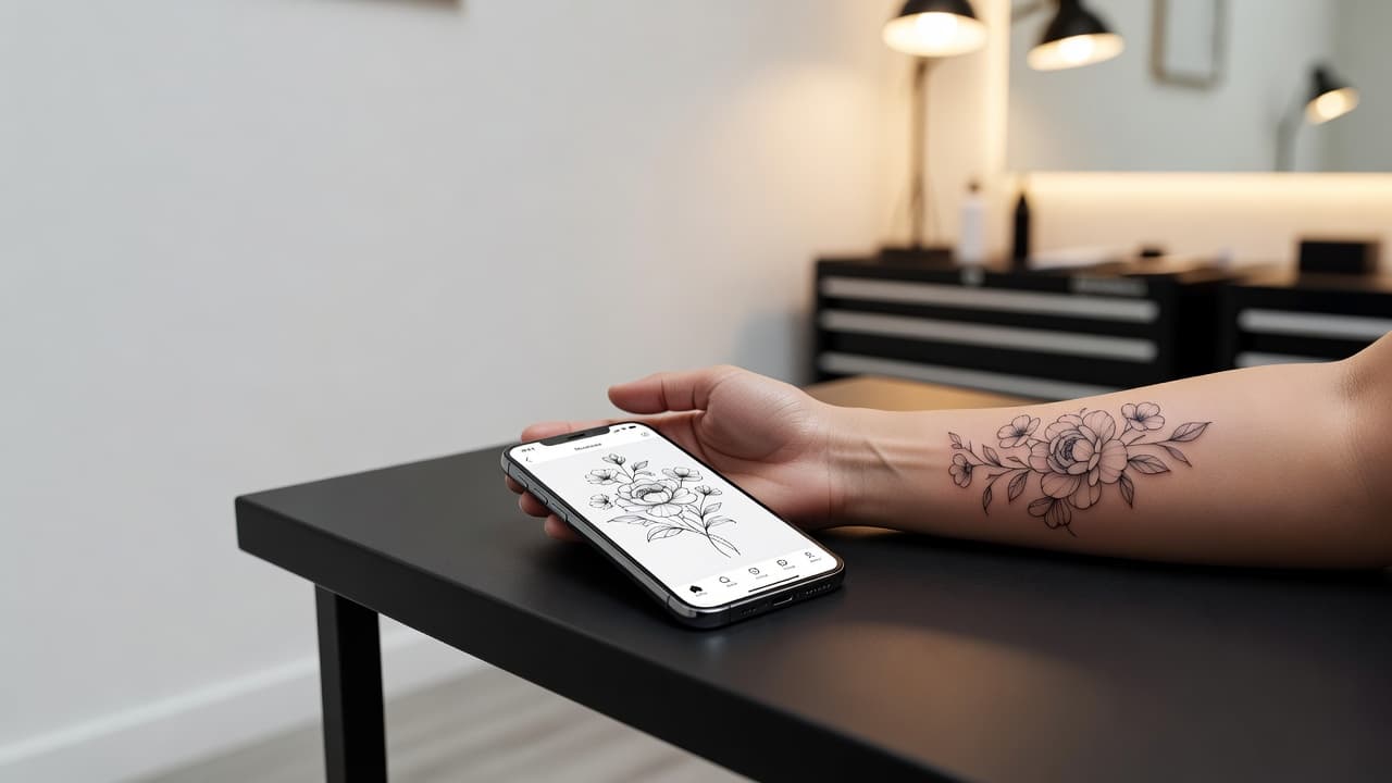 Generator Tato AI untuk Tato Bunga: Rancang Tato Floral yang Mekar di Kulit