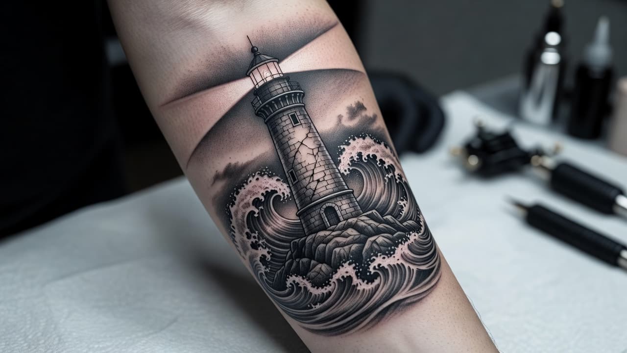 Lighthouse Tattoo Meaning: Guidance, Hope & Resilience