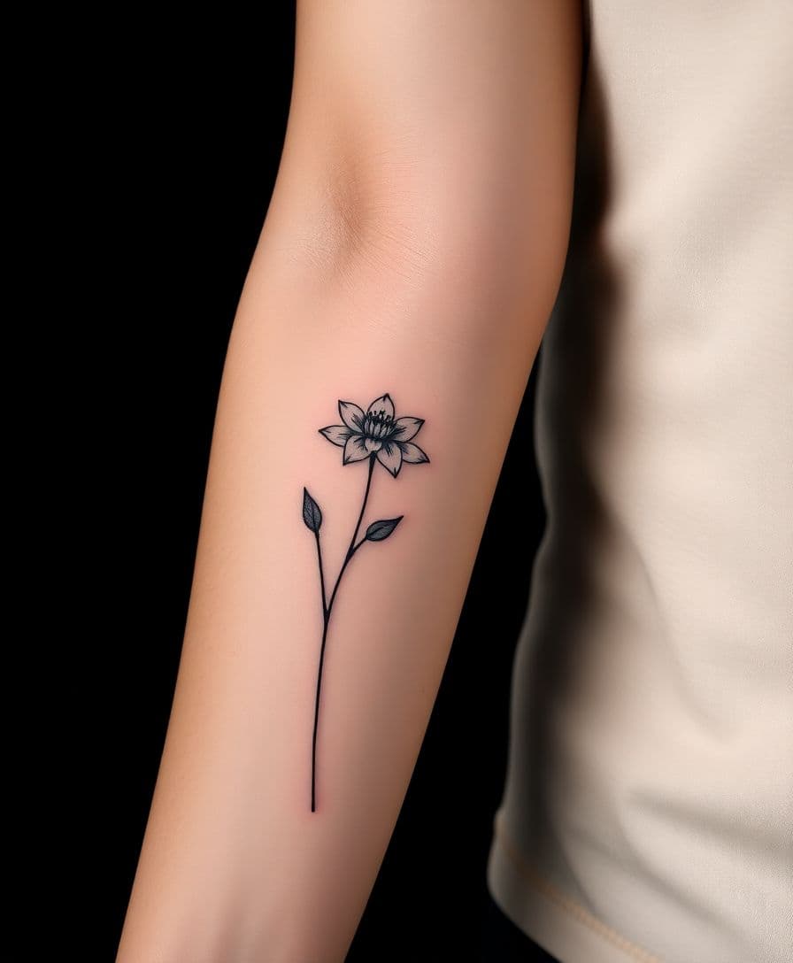 AI tattoo placement preview - Forearm tattoo visualization