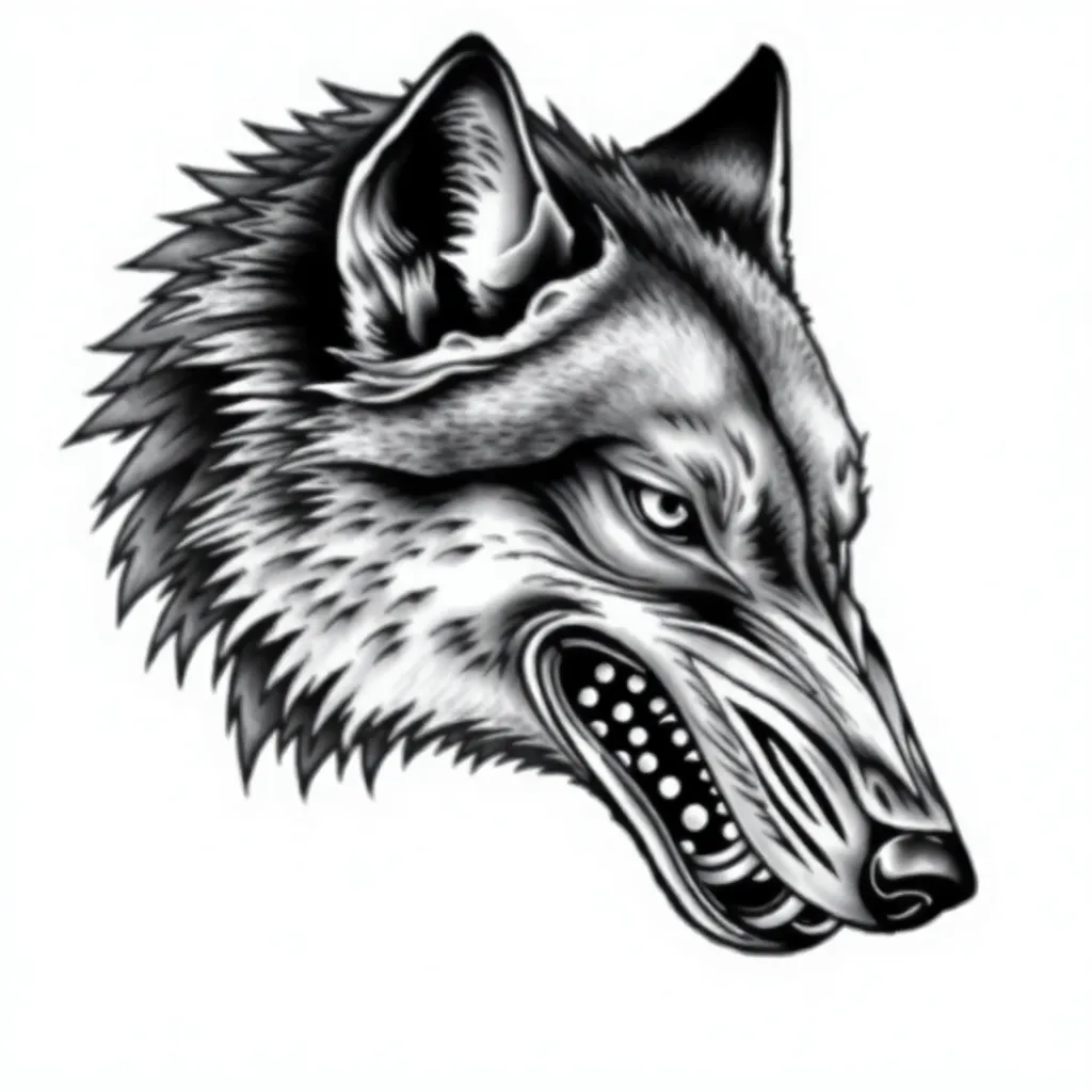 Realism tattoo style example - AI generated
