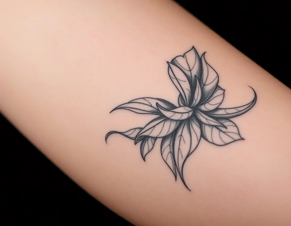 Sketch / Illustrative tattoo style example - AI generated