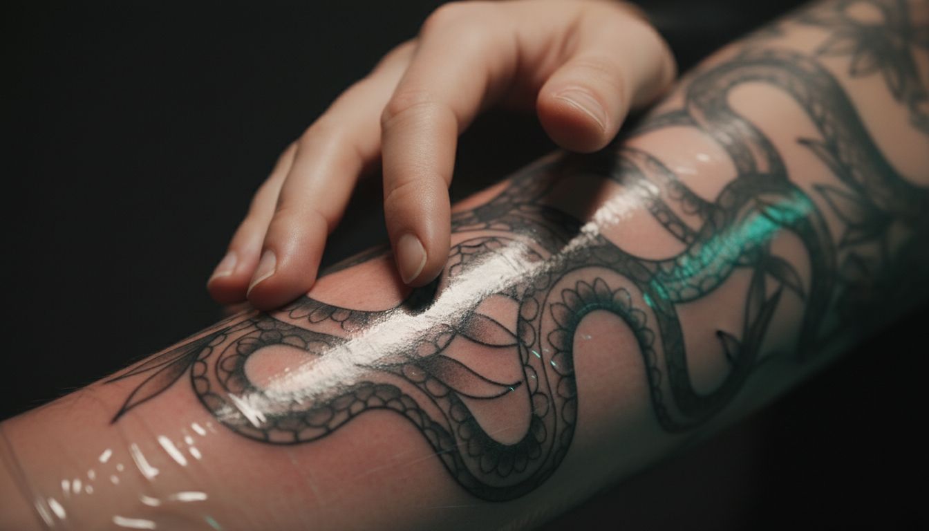 Comparison chart showing tattoo flu symptoms versus tattoo infection warning signs